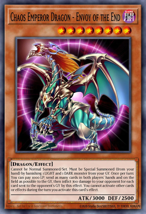 Chaos Emperor Dragon - Envoy of the End - RA03-EN133 - Quarter Century Secret Rare 1st Edition