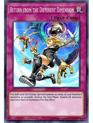 Return from the Different Dimension - RA03-EN140 - Quarter Century Secret Rare 1st Edition