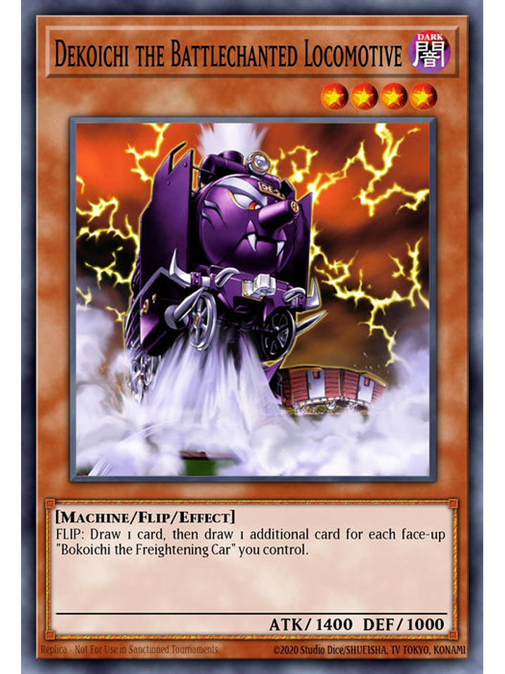 Dekoichi the Battlechanted Locomotive - RA03-EN144 - Quarter Century Secret Rare 1st Edition 1