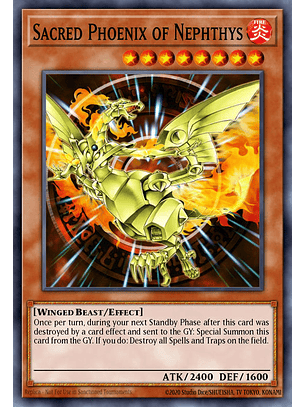 Sacred Phoenix of Nephthys - RA03-EN147 - Quarter Century Secret Rare 1st Edition