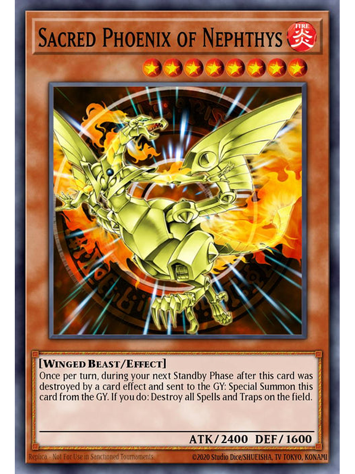 Sacred Phoenix of Nephthys - RA03-EN147 - Quarter Century Secret Rare 1st Edition 1