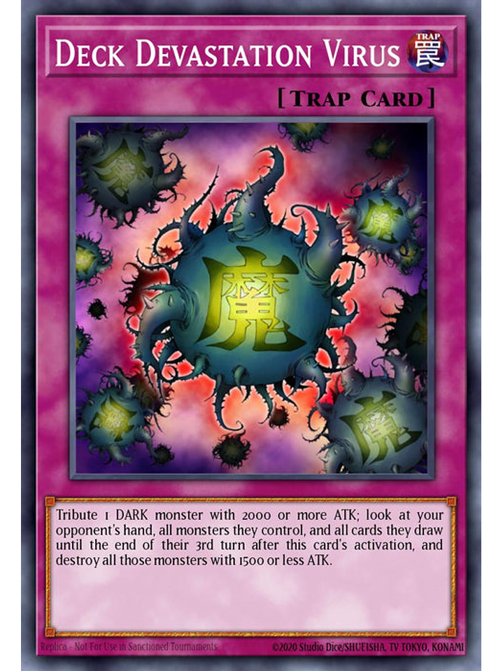 Deck Devastation Virus - RA03-EN150 - Quarter Century Secret Rare 1st Edition 1