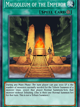 Mausoleum of the Emperor - RA03-EN167 - Quarter Century Secret Rare 1st Edition