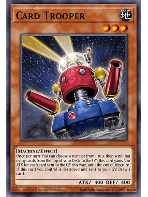 Card Trooper - RA03-EN172 - Quarter Century Secret Rare 1st Edition