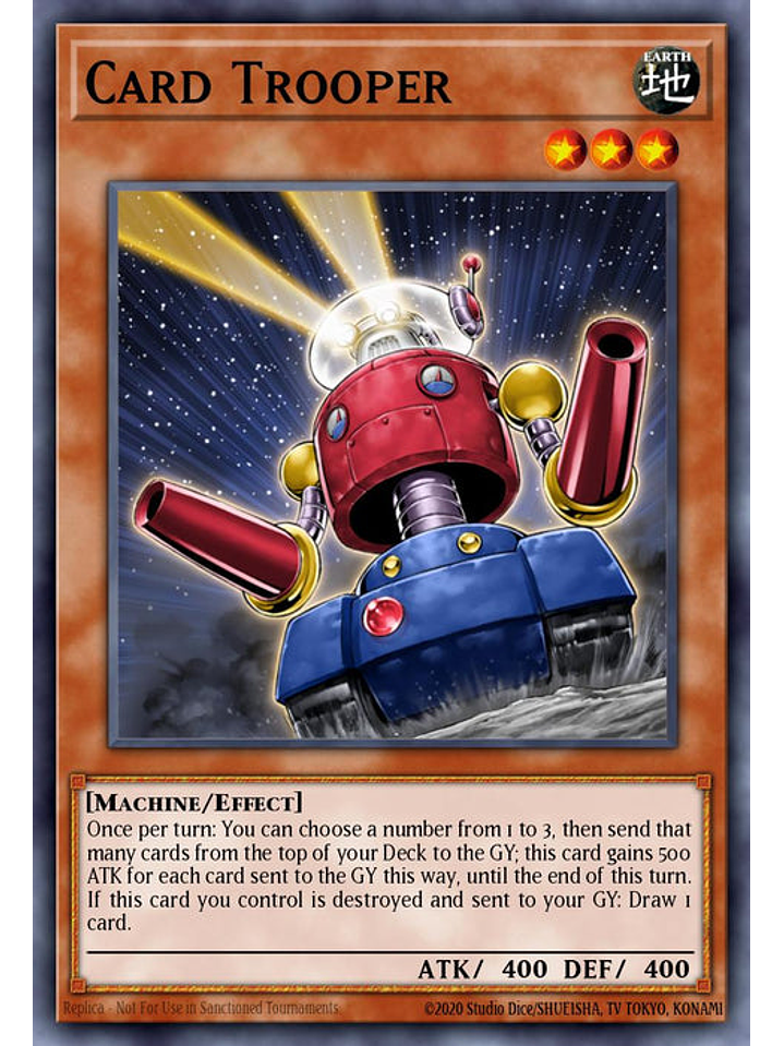 Card Trooper - RA03-EN172 - Quarter Century Secret Rare 1st Edition 1