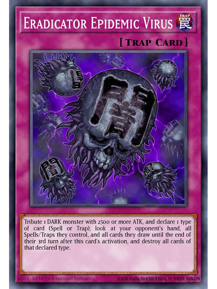 Eradicator Epidemic Virus - RA03-EN183 - Quarter Century Secret Rare 1st Edition 1