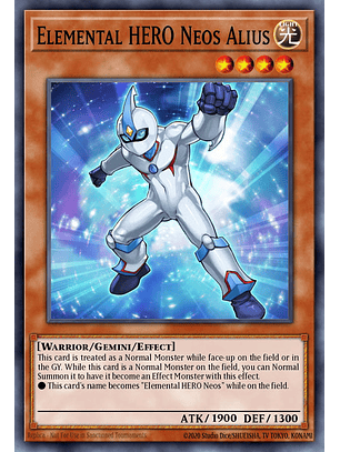 Elemental HERO Neos Alius - RA03-EN184 - Quarter Century Secret Rare 1st Edition