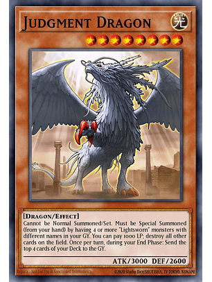 Judgment Dragon - RA03-EN196 - Quarter Century Secret Rare 1st Edition
