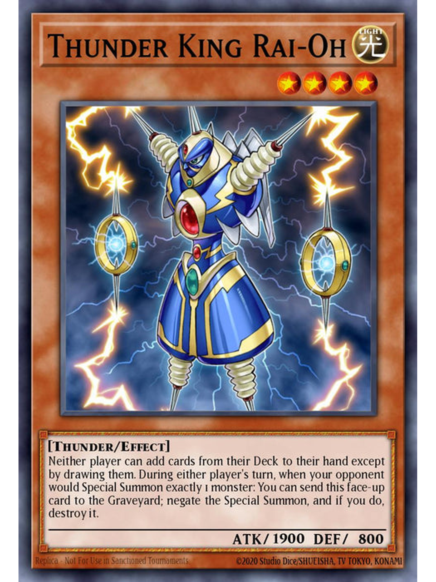 Thunder King Rai-Oh - RA03-EN206 - Quarter Century Secret Rare 1st Edition 1