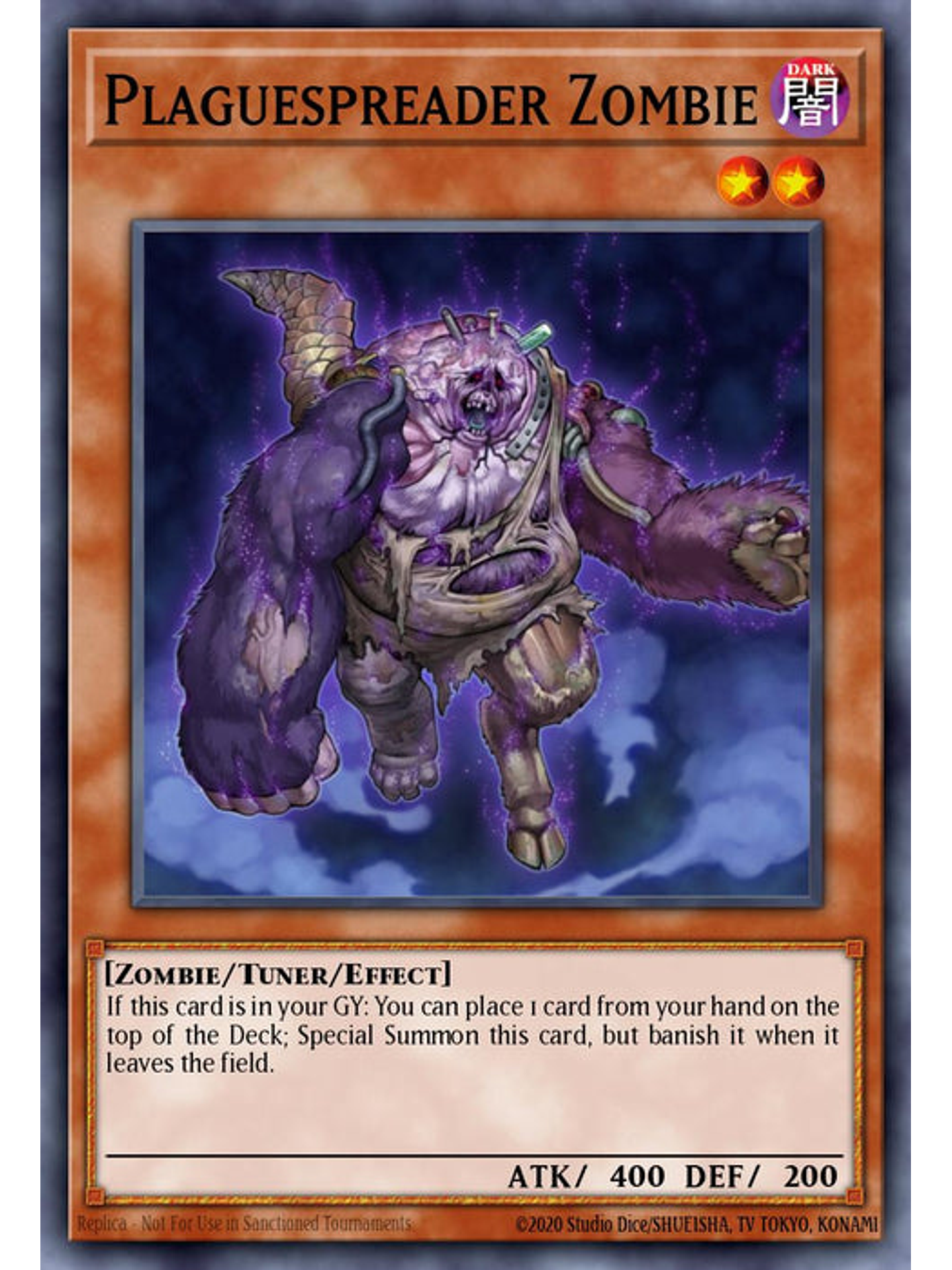 Plaguespreader Zombie - RA03-EN207 - Quarter Century Secret Rare 1st Edition 1