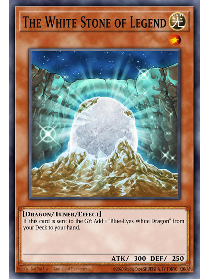 The White Stone of Legend - RA03-EN208 - Quarter Century Secret Rare 1st Edition 1