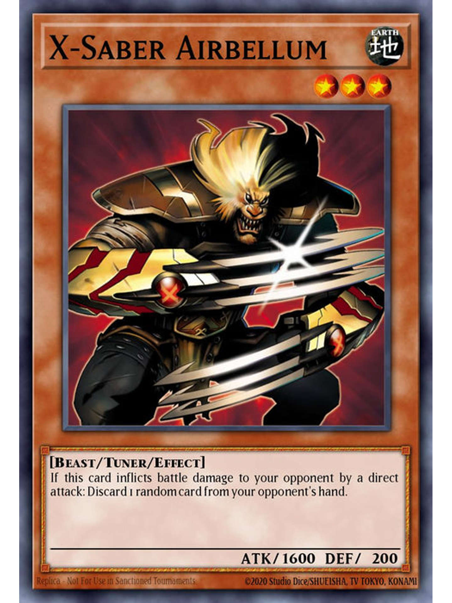 XX-Saber Airbellum - RA03-EN221 - Quarter Century Secret Rare 1st Edition 1