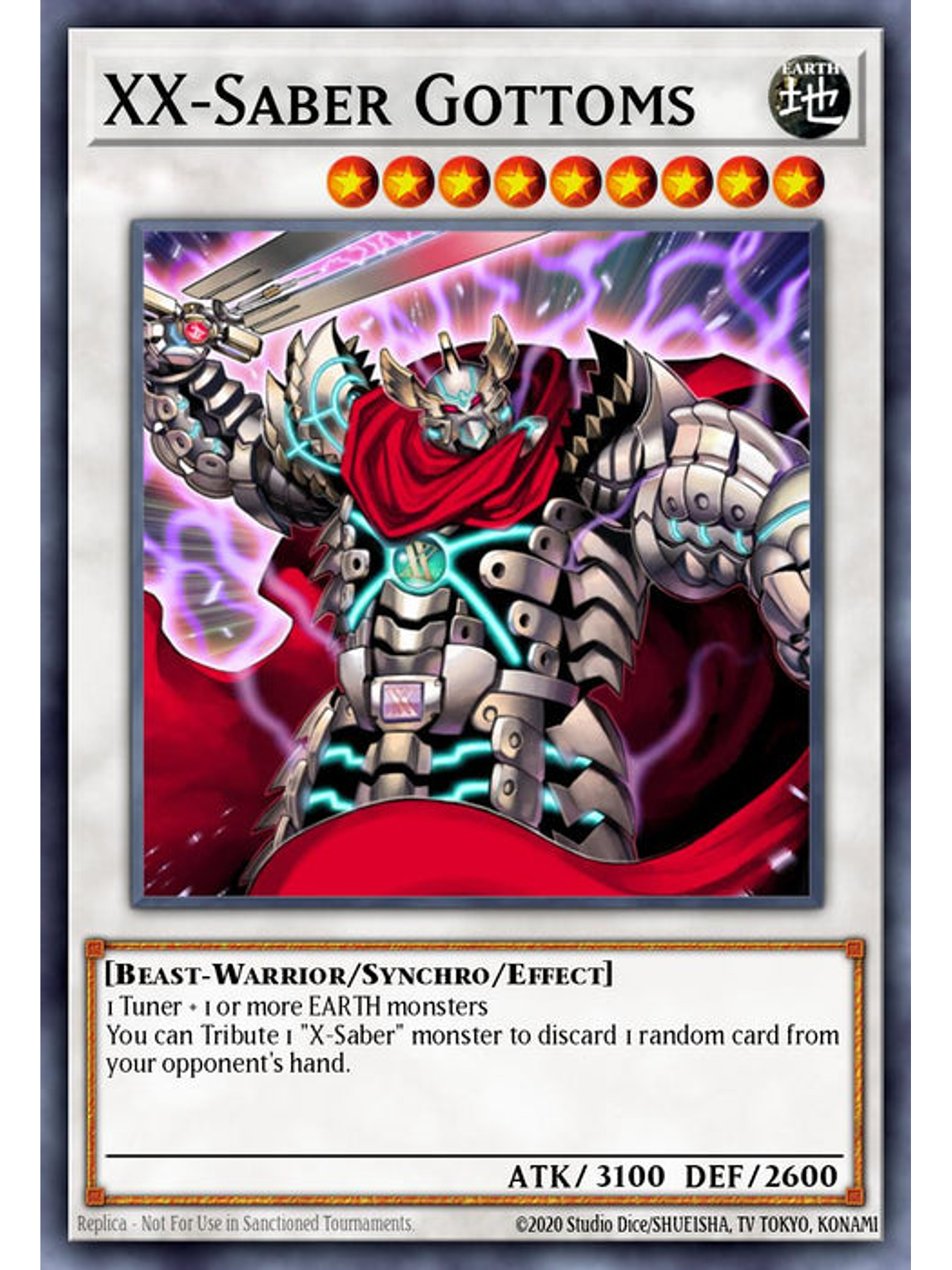 XX-Saber Gottoms - RA03-EN226 - Quarter Century Secret Rare 1st Edition 1