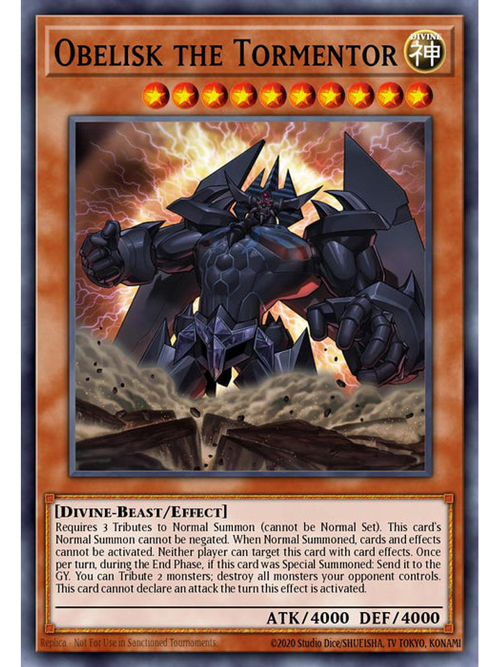 Obelisk the Tormentor - RA03-EN230 - Quarter Century Secret Rare 1st Edition 1