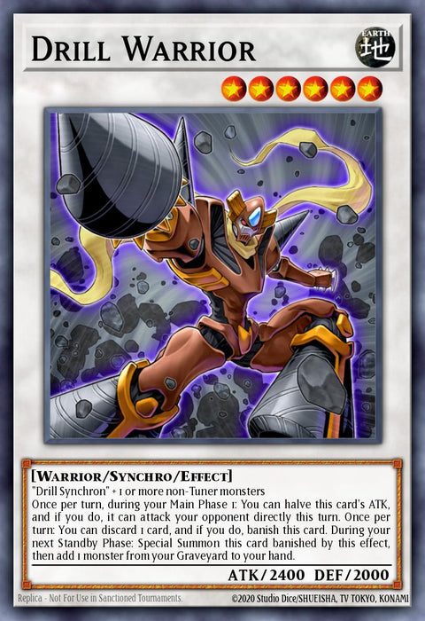 Drill Warrior - RA03-EN232 - Quarter Century Secret Rare 1st Edition