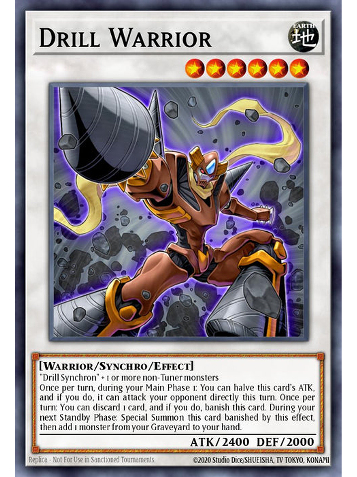 Drill Warrior - RA03-EN232 - Quarter Century Secret Rare 1st Edition 1