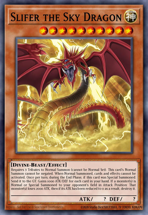 Slifer the Sky Dragon - RA03-EN244 - Quarter Century Secret Rare 1st Edition