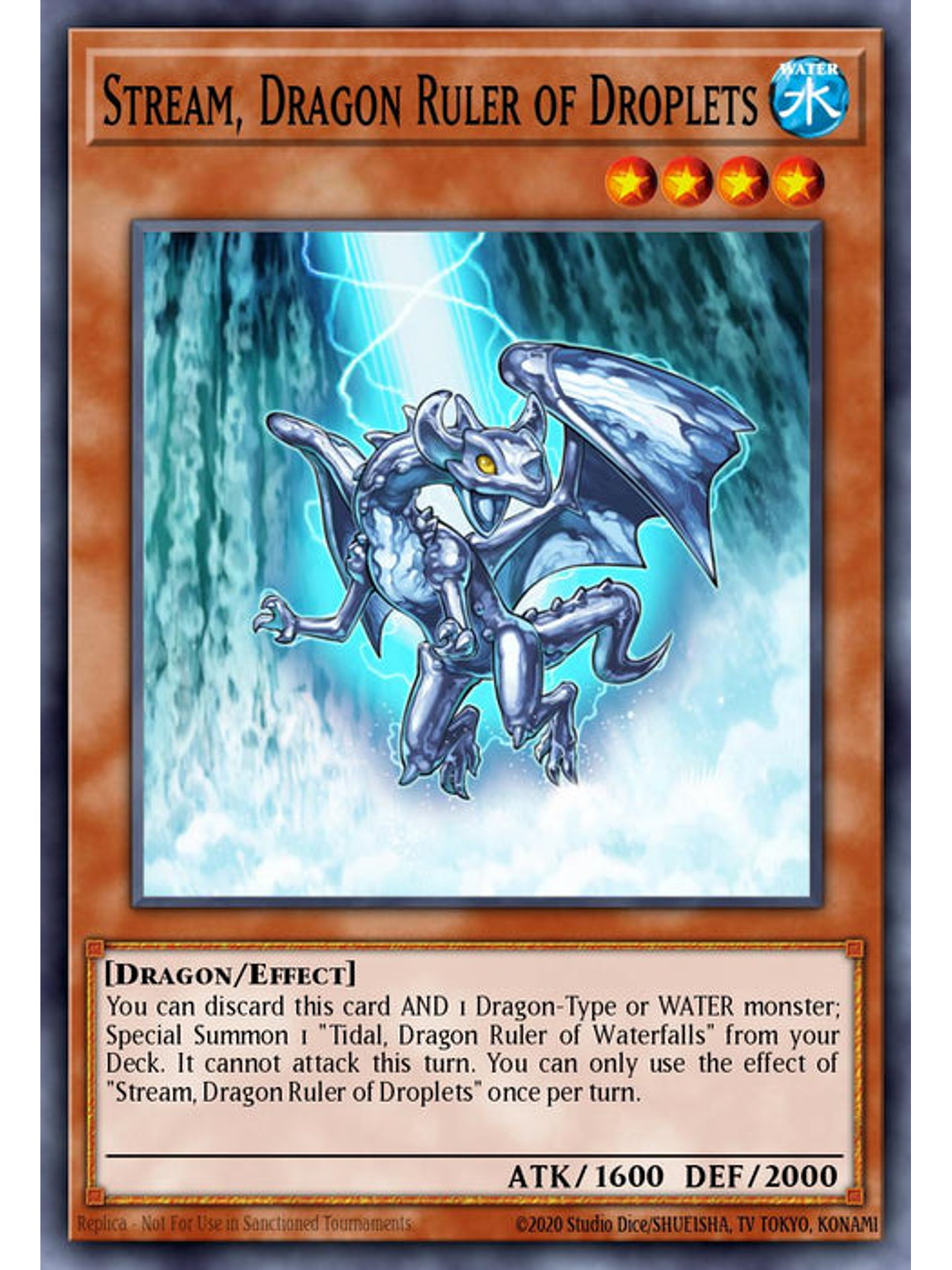 Stream, Dragon Ruler of Droplets - RA03-EN255 - Quarter Century Secret Rare 1st Edition 1