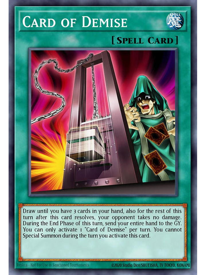 Card of Demise - RA03-EN265 - Quarter Century Secret Rare 1st Edition 1