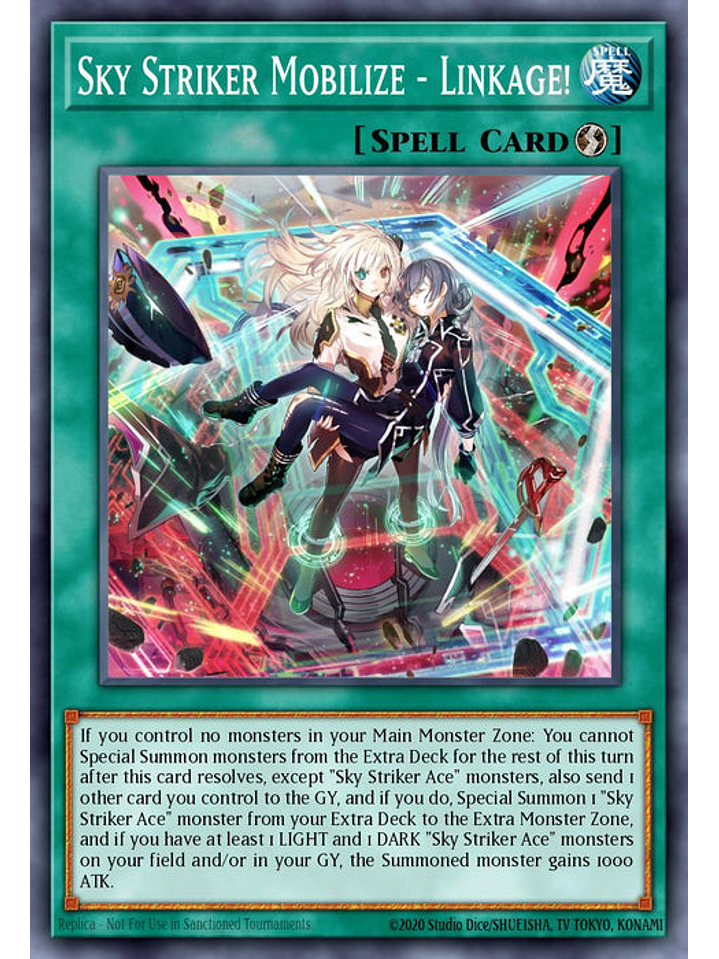 Sky Striker Mobilize - Linkage! - RA03-EN274 - Quarter Century Secret Rare 1st Edition 1