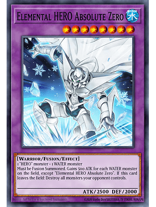 Elemental HERO Absolute Zero - RA03-EN231 - Quarter Century Secret Rare 1st Edition