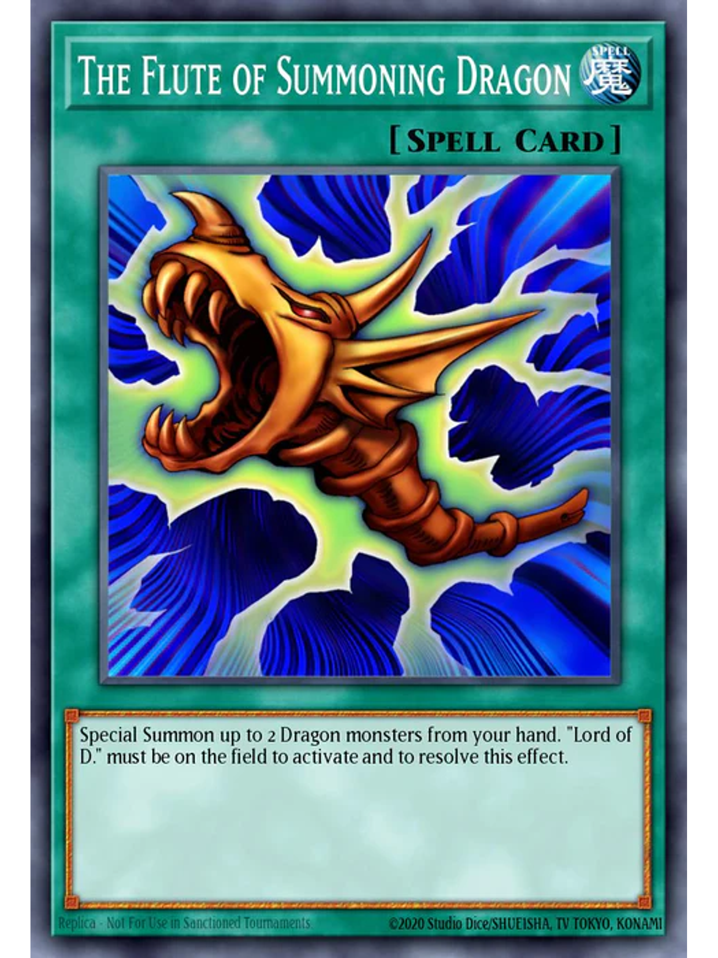 The Flute of Summoning Dragon - RA03-EN087 - Quarter Century Secret Rare 1st Edition 1