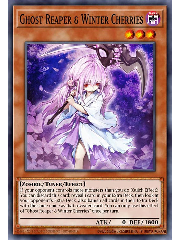 Ghost Reaper & Winter Cherries - RA03-EN014 - Ultimate Rare 1st Edition 1