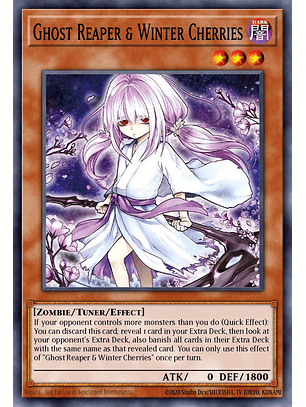 Ghost Reaper & Winter Cherries  (alternate art) - RA03-EN014 - Ultimate Rare 1st Edition