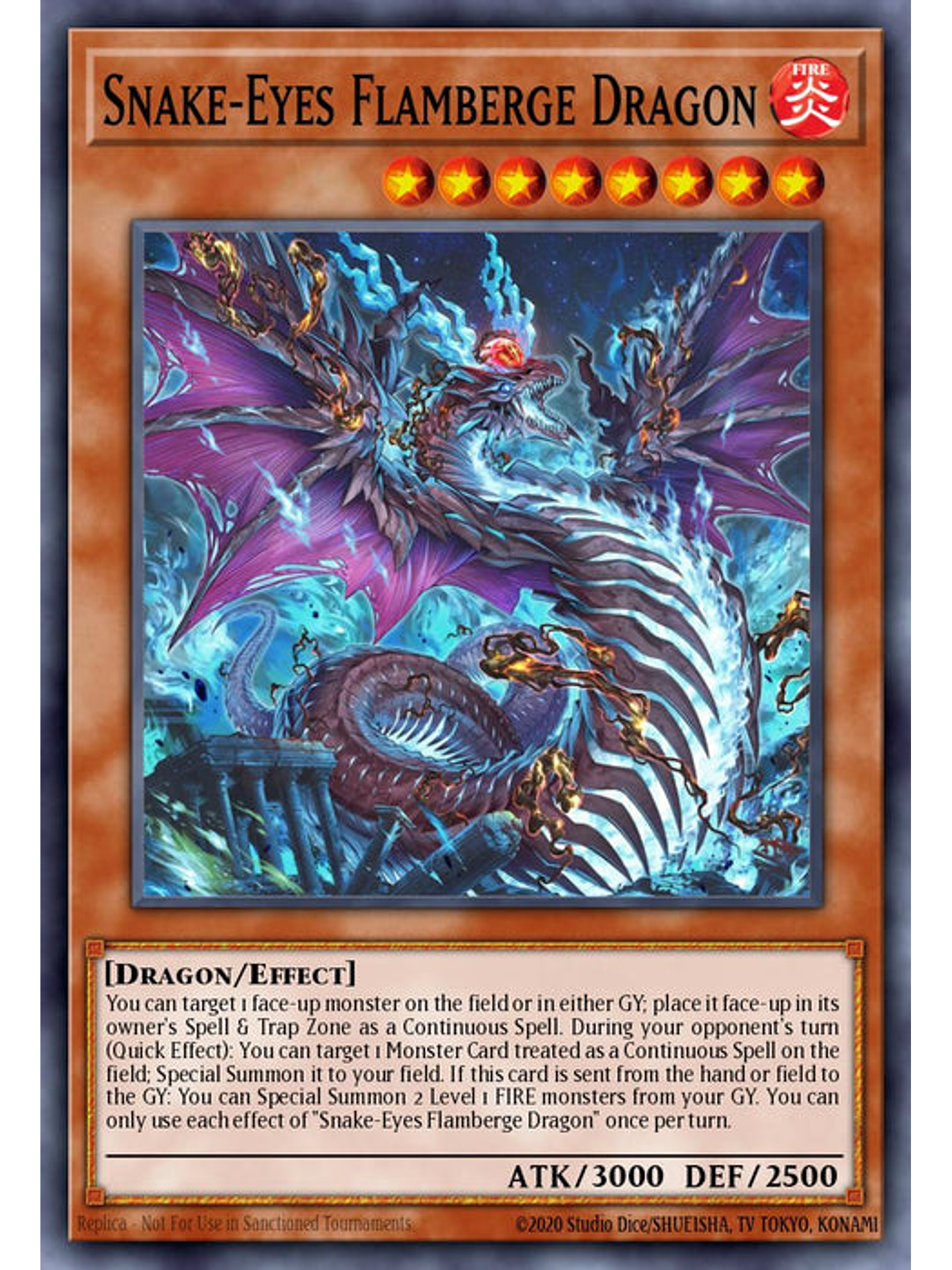 Snake-Eyes Flamberge Dragon - RA03-EN033 - Ultimate Rare 1st Edition 1