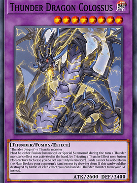 Thunder Dragon Colossus - RA03-EN036 - Ultimate Rare 1st Edition