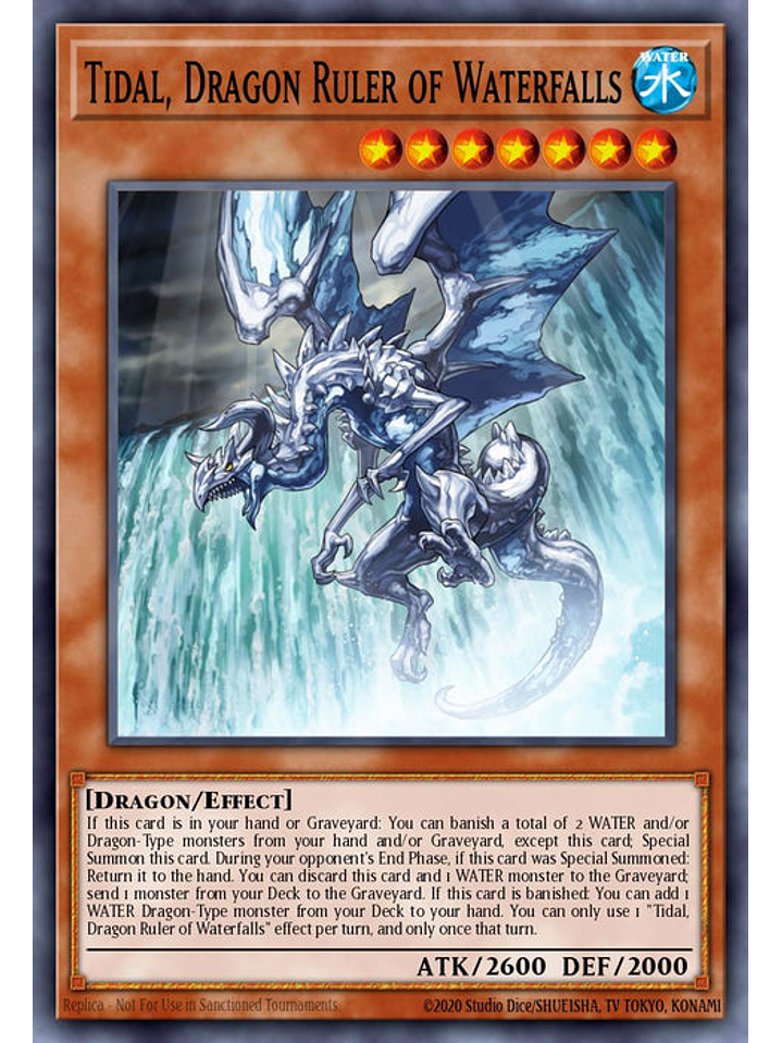 Tidal, Dragon Ruler of Waterfalls - RA03-EN009 - Collector's Rare 1st Edition 1