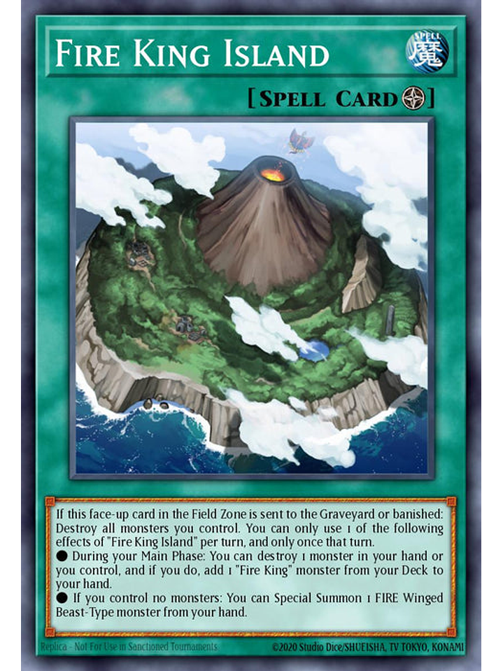 Fire King Island - RA03-EN059 - Collector's Rare 1st Edition 1