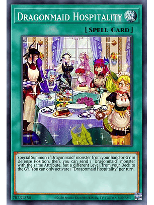 Dragonmaid Hospitality (alternate art) - RA03-EN068 - Collector's Rare 1st Edition