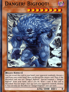 Danger! Bigfoot! (alternate art) - RA03-EN019 - Collector's Rare 1st Edition