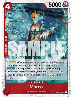 OP02-018 (Mugiwara Foil) Marco (PRB01)