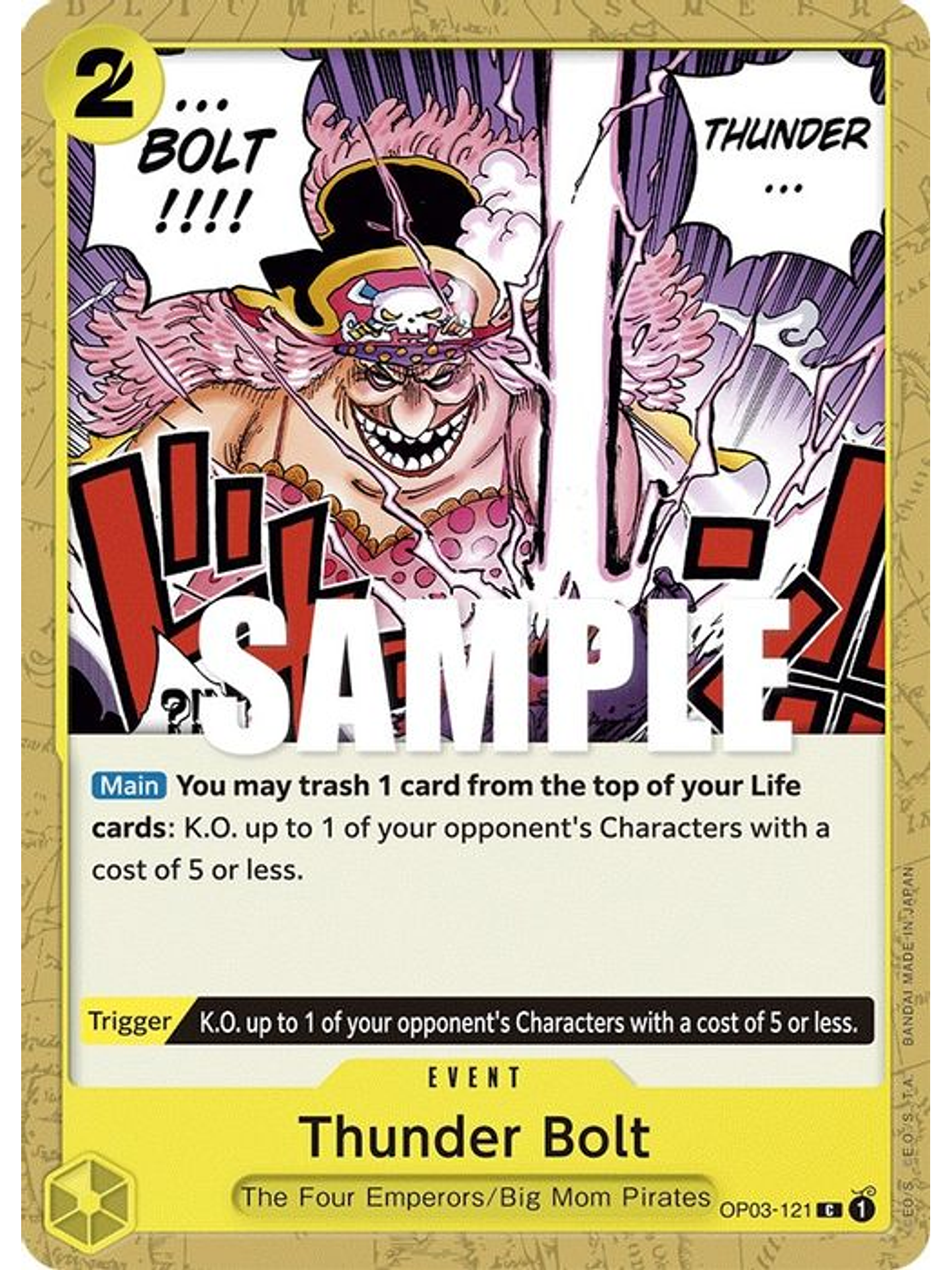 OP03-121 C Thunder Bolt (PRB01) 1