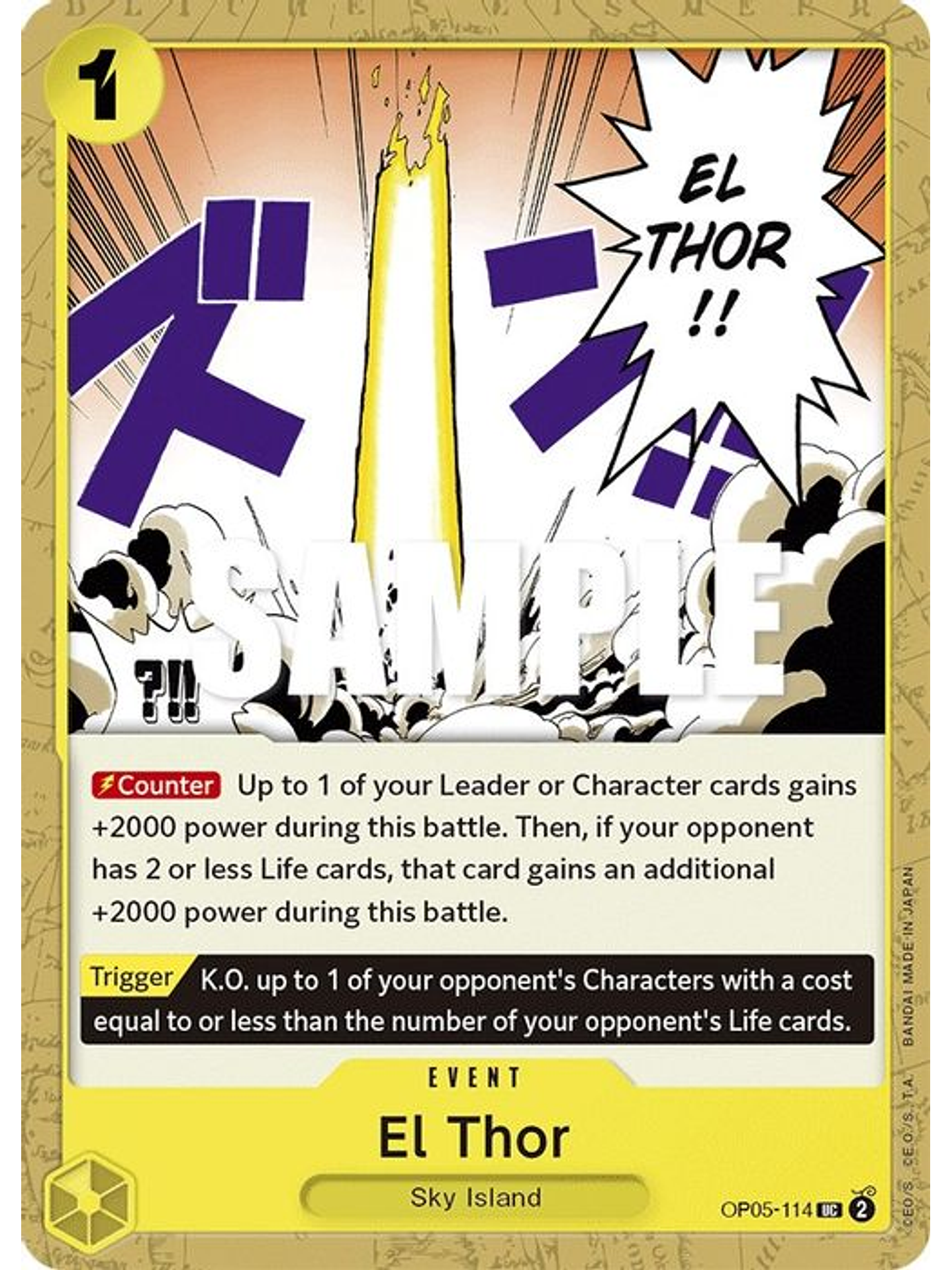 OP05-114 U El Thor (PRB01) 1