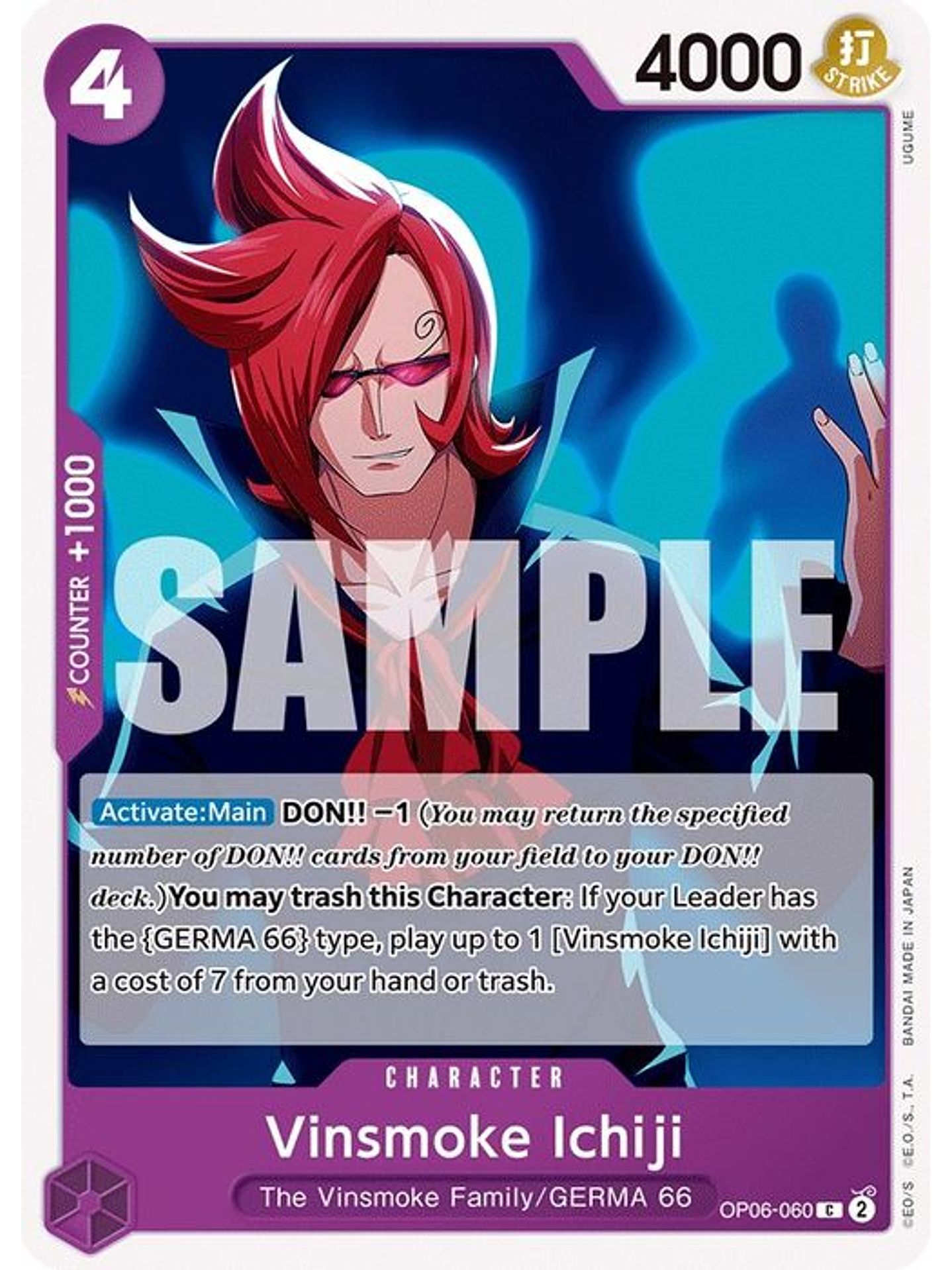 OP06-060 C Vinsmoke Ichiji (060) (PRB01) 1