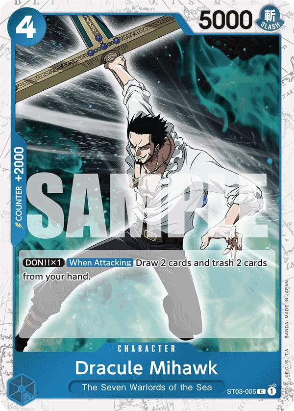 ST03-005 (Mugiwara Foil) Dracule Mihawk (PRB01)