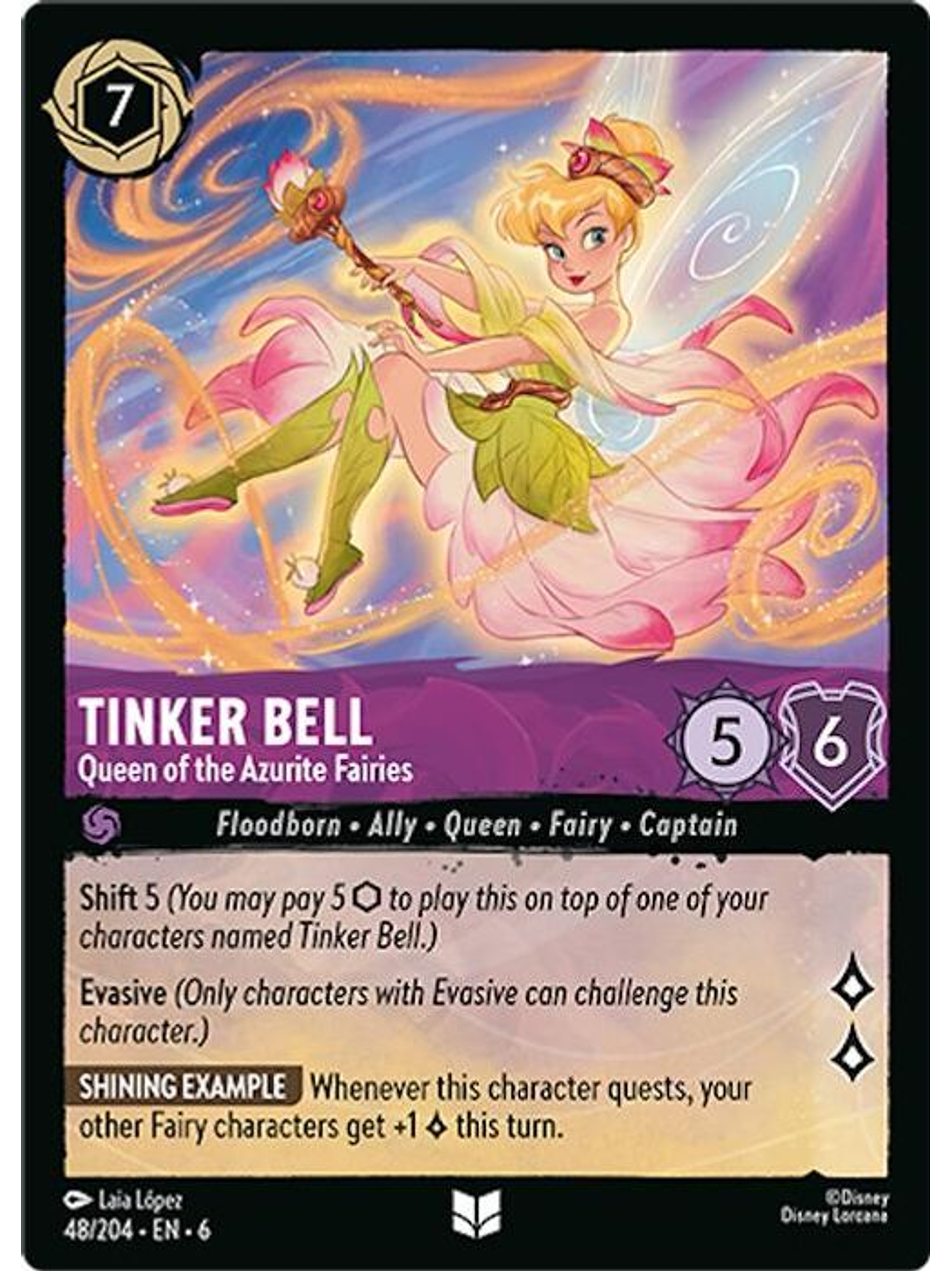 048/204 U Tinker Bell - Queen of the Azurite Fairies 1