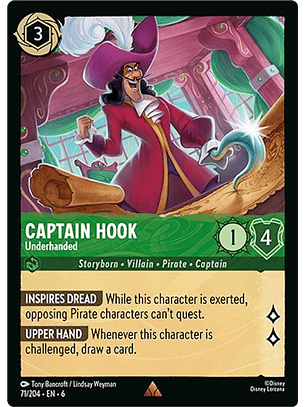071/204 R Captain Hook - Underhanded