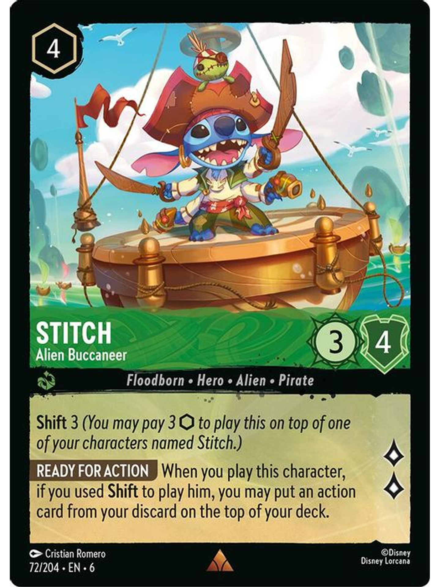 072/204 R Stitch - Alien Buccaneer 1