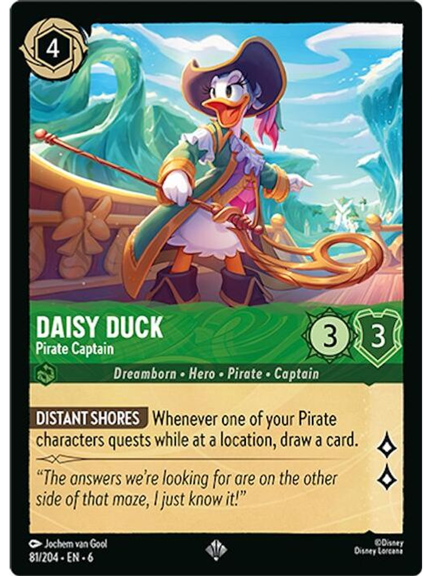 081/204 SR Daisy Duck - Pirate Captain 1