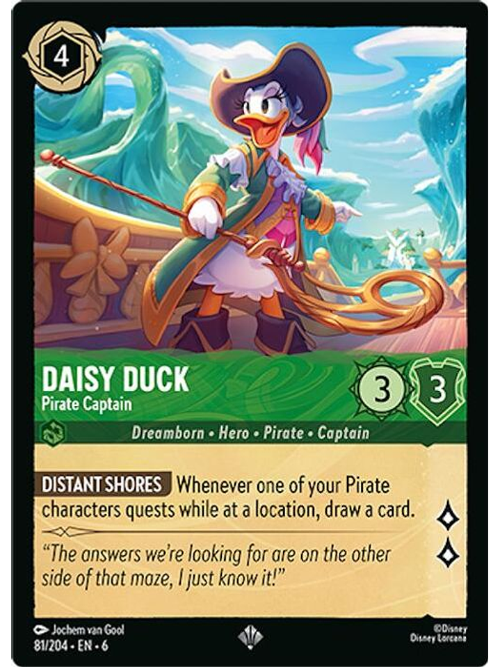081/204 SR Daisy Duck - Pirate Captain 1