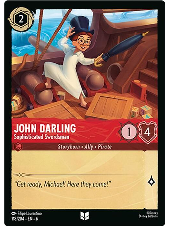 118/204 U John Darling - Sophisticated Swordsman 1