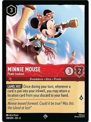 120/204 SR Minnie Mouse - Pirate Lookout