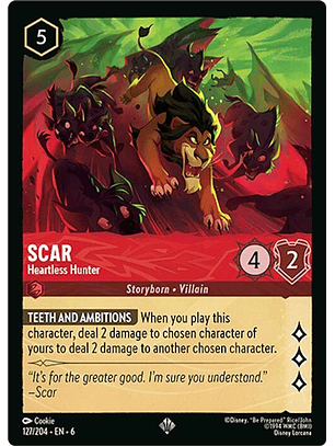 127/204 SR Scar - Heartless Hunter