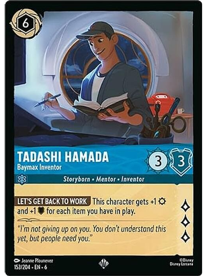 153/204 SR Tadashi Hamada - Baymax Inventor 1