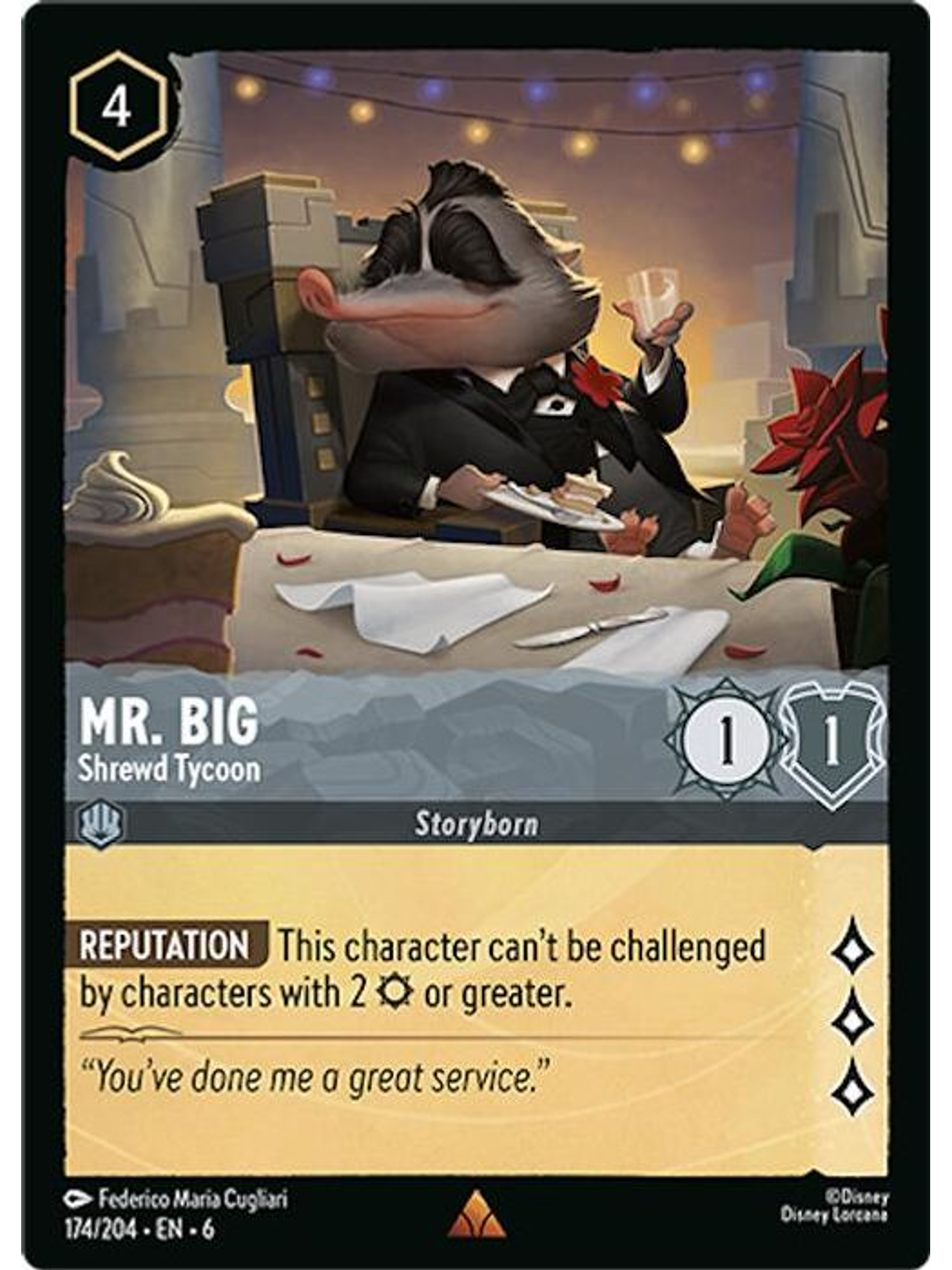 174/204 R Mr. Big - Shrewd Tycoon 1