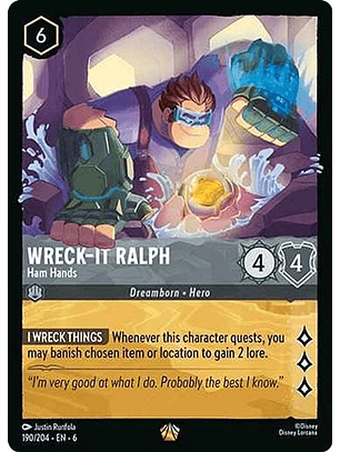190/204 L Wreck-It Ralph - Ham Hands